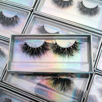 China Wholesale 100% Real Big 25mm Mink 3d Eyelashes 25mm Mink Eyelashes Extension Tools Eyelash Wicks Fluffy Tapered Seller Professional Wick Siberian Current for sale