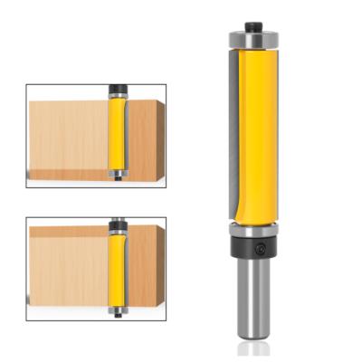 China L-N210 1PC Wood Trimming and Trimming Double Bearing Trim Flush Router Bit 1/2 Leg 2-1/2 Shank Top and Bottom Woodworking Router Bearing Bit for sale