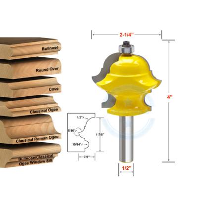 China L-N025 1PC 1/2 Multi-shape Wood Leg Multi-profile Mount Router Bit Door Knife Woodworking Cutter for sale