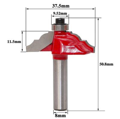 China L-N127 1Pc 8mm Leg Mount Router Bit Woodworking Router Woodworking Trimming and Trimming Bit Architectural For Door Cabinet Tool for sale