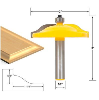 China RomanOgeeRaisedPanelBit Wood Trimming And Carving L-N083 1 For Cabinet Door Milling Cutter 1/2