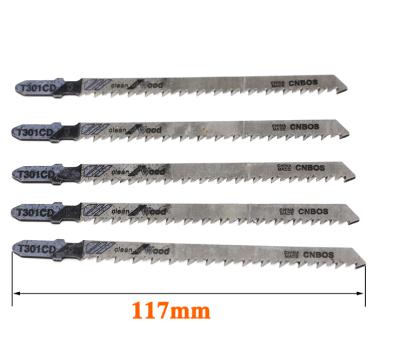 China T301CD 5pcs Wood Jig Saw Blades Jig Cutting Tool Hacksaw Blade Steel Set Saws For Wood Sheet Panels Battlegroup for sale