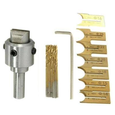 China Woodworking 10pcs 16PCS 25pcs Pattern Wooden Bead Maker Beads Drill Bit Milling Cutter Kit Tools For DIY for sale