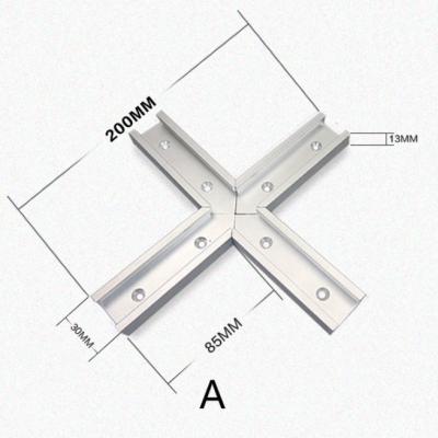 China Workbench Tools L-HT25 30 Type T-Track Intersection Kit With Holes Spare for sale