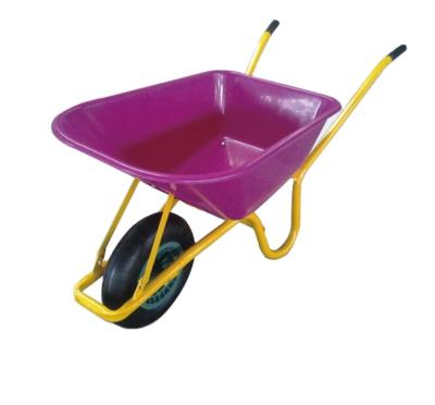 China Storage wheelbarrow6414 wb6414 new design color wheel barrow for Europe UK market for sale