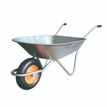 China Wheelbarrow wb4211 Russia 130kg 75L 3.50-8 Pneumatic Wheel Rubber Wheel Wheelbarrow Metal Making Machinery for sale