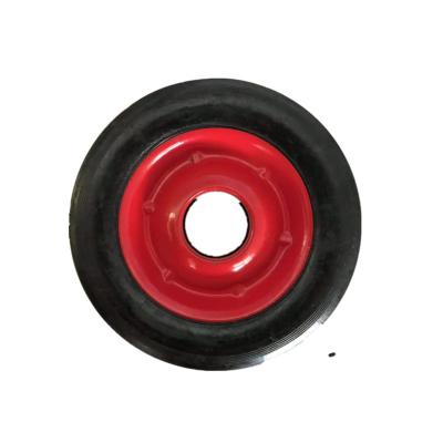 China Hotels 6x1.5 Solid Rubber Wheel For Farm Cart Hand Truck Construction Gardening Wheel Barrow for sale