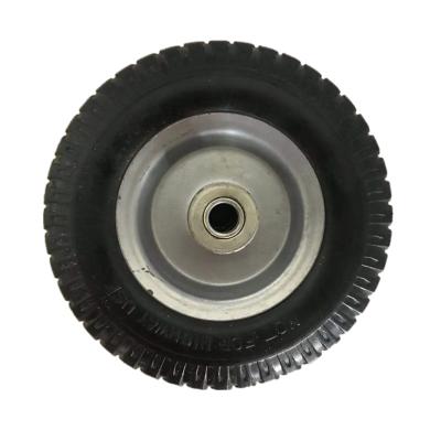 China Hotels 2.50-4 PU Rubber Wheel For Handtruck Wheel Wheelbarrow Trolley In Building Gardening Farm 8 Inch Trolley Pneumatic Wheel for sale