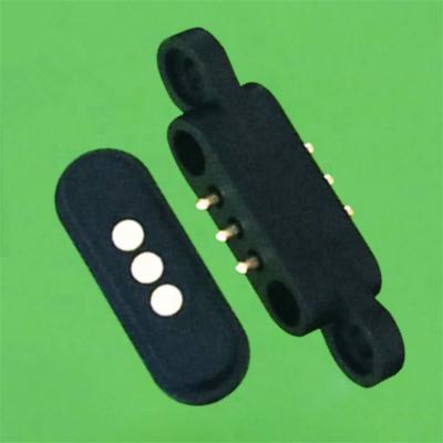 China Magnetic Pogo Pin Magnetic Connector Female And Pogo Male Connector Male Pogo Pin Male And Female Connector 3 Pin for sale