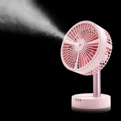 China Car Factory Direct Sales Humidifier Fan USB Charging Mute New Small Spray Moisturize Desktop Mini Fan for sale