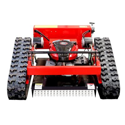 China Garment Shops Land Good Quality Overgrown Grass Cutter Grass Crawler Remote Control Lawn Mower for sale