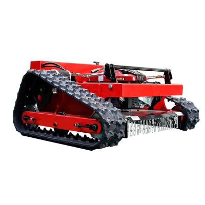 China Garment Shops High Quality Land Overgrown Grass Cutter Grass Crawler Remote Control Lawn Mower for sale