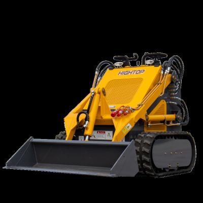 China Winch Mini Skid Steer Loader Mini Crawler Tracked Wheel Skid Steer Loader With Attachment From China Factory for sale