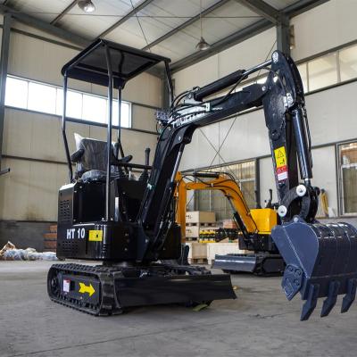 China Hotels Mini Excavator Hydraulic Excavators With Hydraulic Digger 1.0 Ton Excavator For Factory for sale