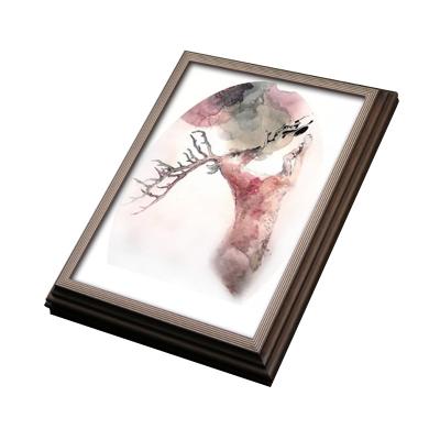 China Creative Resin Wedding Photography Photo Frame Wall Picture Frame Dot Diamond Painting Cross Frame for sale