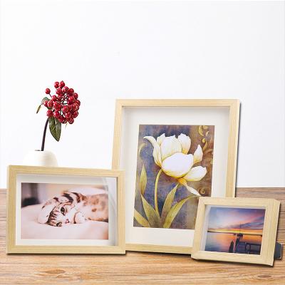 China DIY Creative Deep Cavity 3D Wooden Photo Frame Hanging Wooden Photo Frames Shade Box Frames With 1.8cm Depth for sale