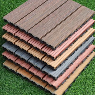 China Waterproof Composite WPC Outdoor Decking / Solid Hardwood Board Decking Flooring for sale