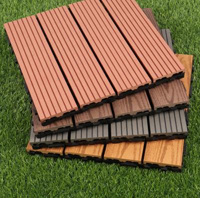 China Waterproof wood plastic composite decking solid flooring , outdoor decking flooring wpc wood decking for sale