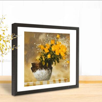 China Eco Friendly Environmental Friendly Picture Frame Customize Size Wood 6 Color Photo Picture Frame Wood Picture Frames for sale