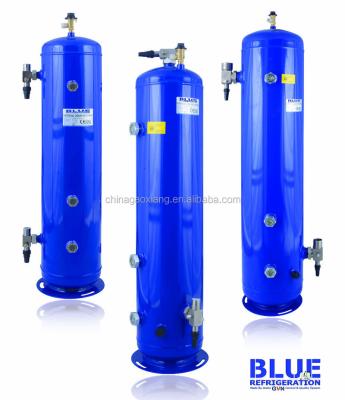 China Refrigeration Parts BLUE Vertical Refrigeration Liquid Line BLR / VLR Receiver For Cold Room System for sale