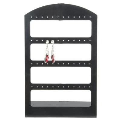 China Custom High Quality Black Acrylic Jewelry Earring Display Plexiglass Earring Display Stand Holder for sale