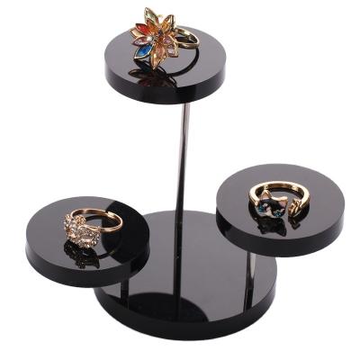 China Store 3 Tier Clear Acrylic Jewelry Display Stands For Rings Earrings for sale