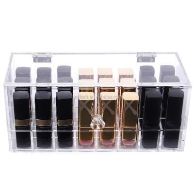 China Custom Transparent Acrylic Makeup Bag Drawer Shop Multiuse Cosmetic Organizer Storage Box for sale