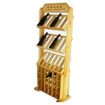 China New Design Eco-friendly Custom Wooden Wine Racks Wine Display Stand Rack for sale