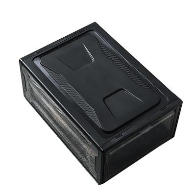 China China Custom Cube Sliding Clear Acrylic Plastic Shoe Box for sale