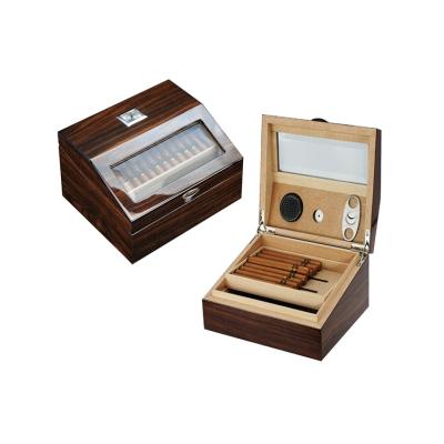 China 2021 Eco-friendly Customized Handmade Cigar Humidor Wooden Cigar Boxes for sale