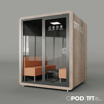 China Soundproof Multi-size Cost-effective Modular Selection Soundproof Telephone Booth / Telephone Booth For Office for sale