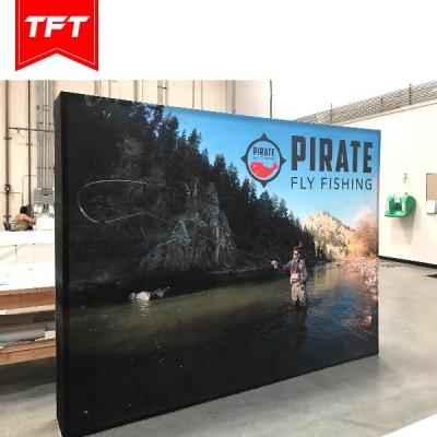 China Wholesale Easy Assembly Aluminum Frame Drinkable Standing Backlight Double Sided 10Ft Led Auto Booth For Fair for sale