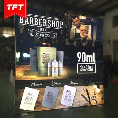 China China Stylish Product Appearance Promotional Portable Tension Fabric Before Ledge Lit Display Trade Show Booth 3x3 Design for sale