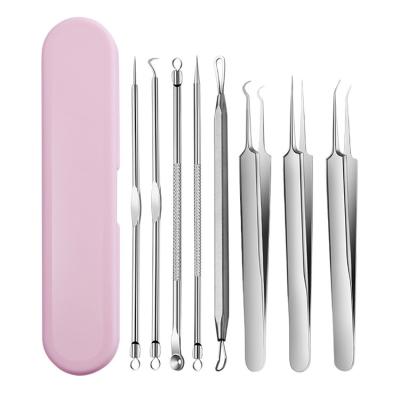 China Black Head Blackhead Removal Set Stainless Stretching Tool Custom Acne Remover Tools Blackhead Removal Needles Kit 4/10 Pcs for sale