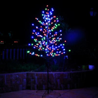 China PVC+iron Colored LED Frosted Ball Christmas Tree Lights Decorations For Home Bedroom Party for sale