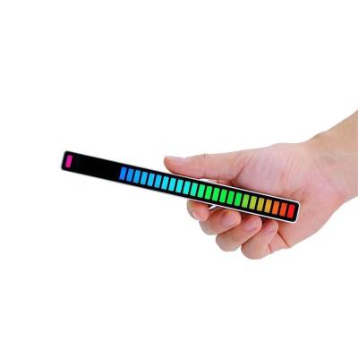 China Modern Rhythm Voice-activated 32-Bit Audio Ambient Pulse LED Display DJ Pickup Bar Spectrum RGB Stick Colorful Light Rhythm Signal for sale