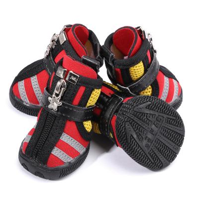 China Viable Outdoor Waterproof Pet Shoes Breathable Mesh Casual Pet Shoes Four Seasons Dogs Pet Shoes for sale