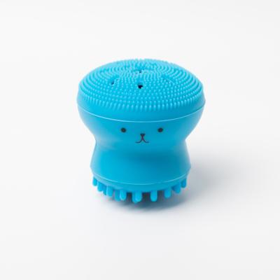 China Small Octopus Jellyfish Revitalizer Skin Double Face Wash Brush Headed Brush Sponge Cleaning Detergent for sale