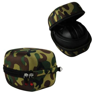 China EVA+Nylon Camouflage Nylon EVA Earphone Ear Muff Carrying Case Organizer for sale