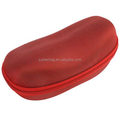 China Red Nylon EVA Eyewear Protective Zipper Case Cover Case Organizer for sale