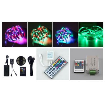 China Keys 12v 24 rgb waterproof remote control flexible decoration neon led strip lights 5m for home decor for sale