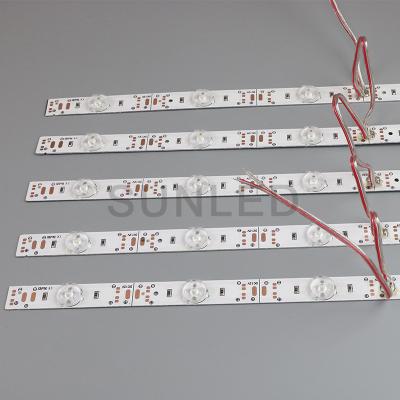 China 12w 12leds smd 3030 led strip backlight waterproof hotel white/warm white/cool white diffused reflection led bar strip for sale