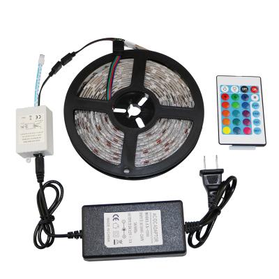 China Residential led strip lights RGB color changing led lights with IR 5050 LED remote control diy mode for kitchen bedroom dorm room home bar for sale