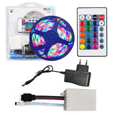 China Decoration IP65 DC12V waterproof RGB smd2835 led strip light set with 24 main controllers for different occasions for sale