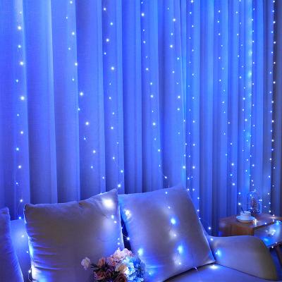 China Outdoor Decorative Light String 300 LED Curtain Light Led Curtain Fairy Lights USB Led String Lights For Outdoor Party Curtain Decoration for sale