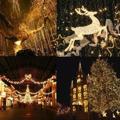 China String Fairy Lights Christmas Lights LED Icicle String Curtain Fairy Lights String Fairy Lights Outdoor Garden Stage Decoration for sale