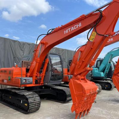 China 12 TON Japan digger machine used Hitachi ex120-5 crawler excavator in lowest price 0.6MÂ ³ for sale