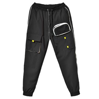 China Fashion Men's Flat Casual Trousers Slim Fit Functional Trousers Men's Stylish Pants for sale