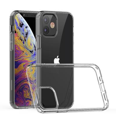 China Clear Acrylic Shock Proof Back Cover TPU Phone Case Bag Cell Phone Protective Tops Mobile Accessories For Apple iPhone 12 Pro 11 Max XS XR X 8 Plus Mini Se for sale