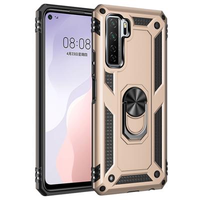 China Hot Selling 360 Degree Rotating Hybrid Shockproof Phone Case High Protective Mobile Phone For Huawei nova 5T Car Ring Stand Mobile Phone Cover For Honor 20 for sale